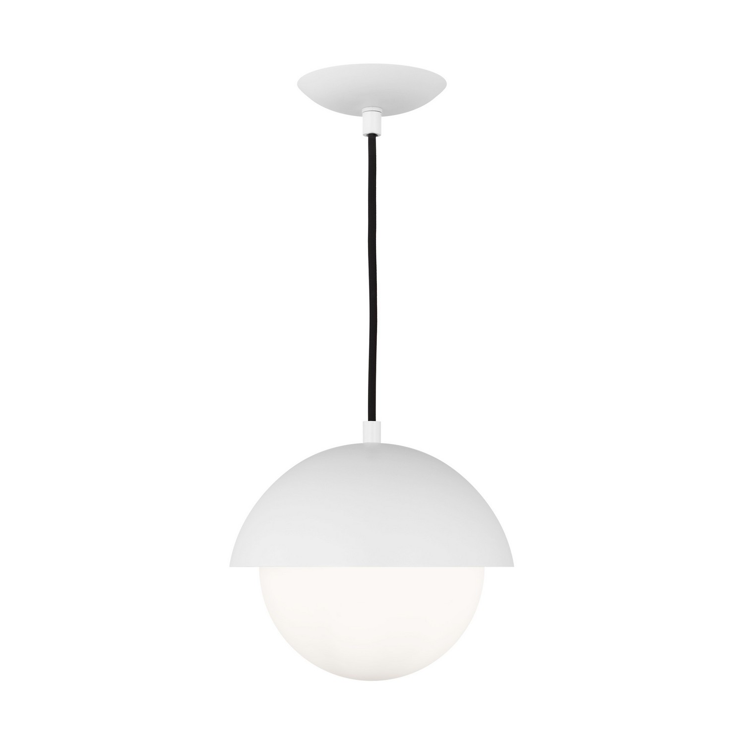 Visual Comfort Studio Hyde One Light Pendant in Matte White - DJP1021MWT