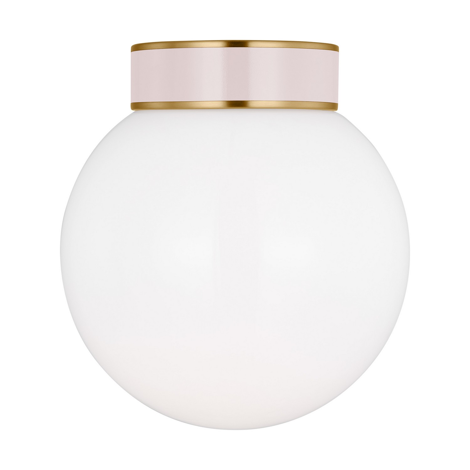 Visual Comfort Studio Monroe One Light Flush Mount in Burnished Brass - KSF1051BBSBLH