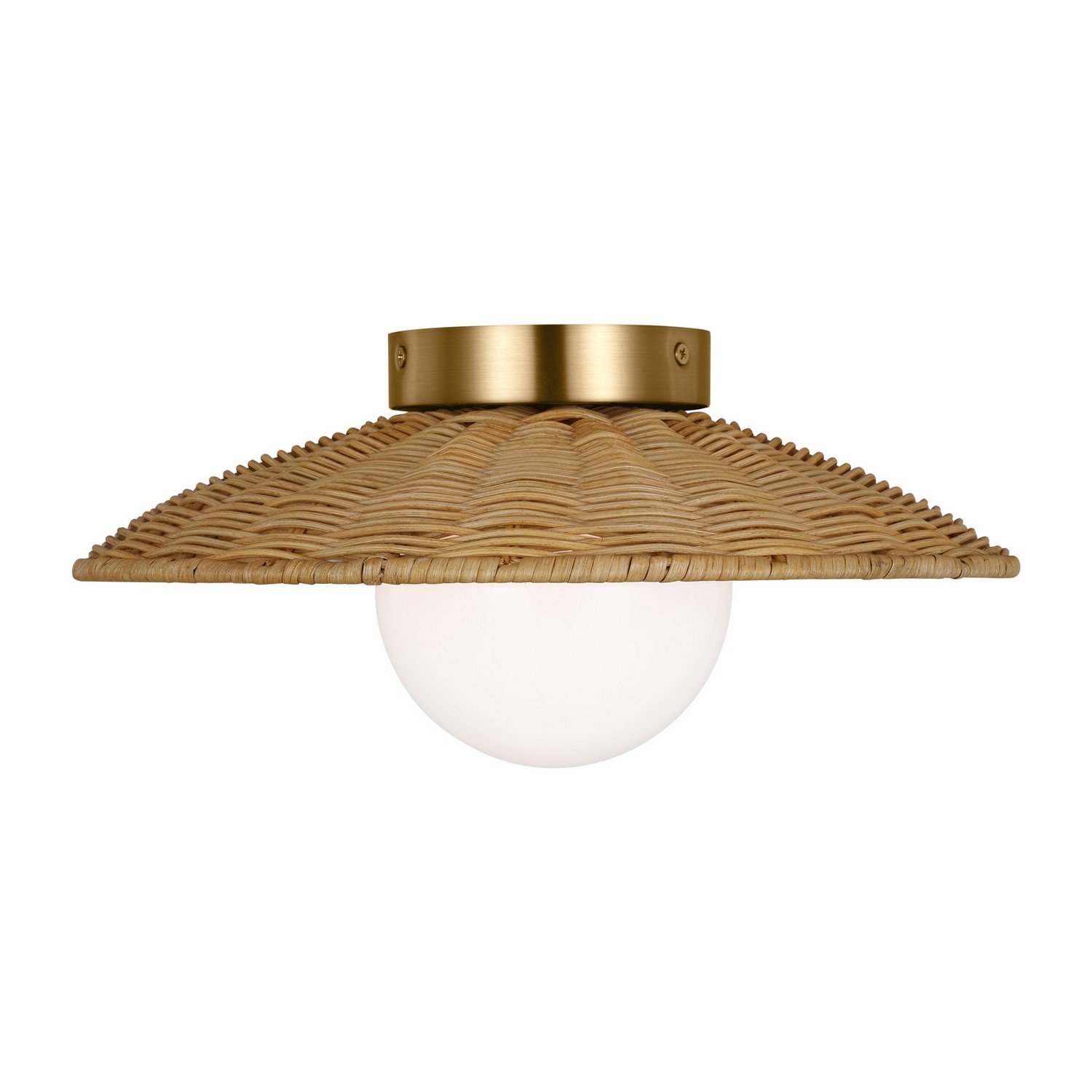 Visual Comfort Studio Mari One Light Flush Mount in Burnished Brass - KSF1091BBS