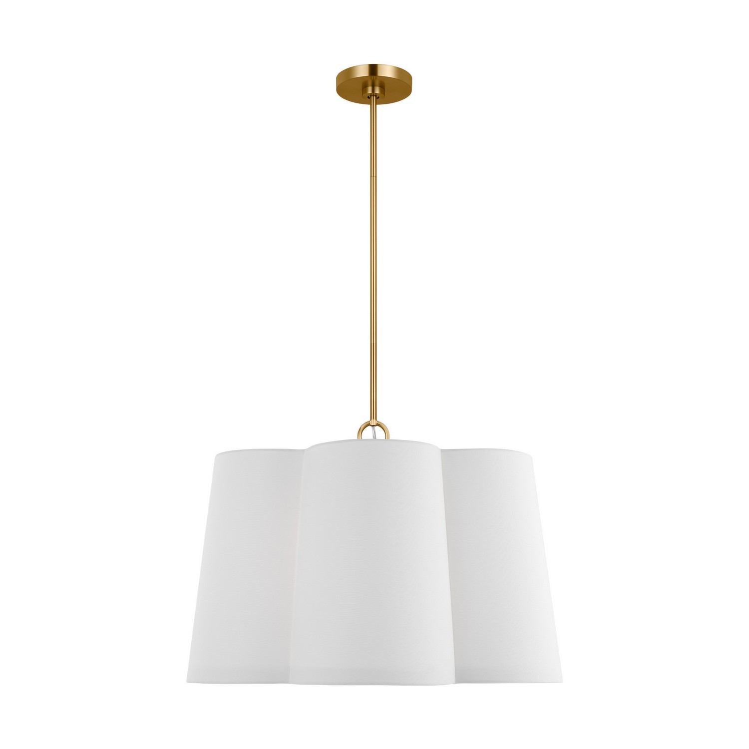 Visual Comfort Studio Bronte Four Light Pendant in Burnished Brass - KSP1094BBS