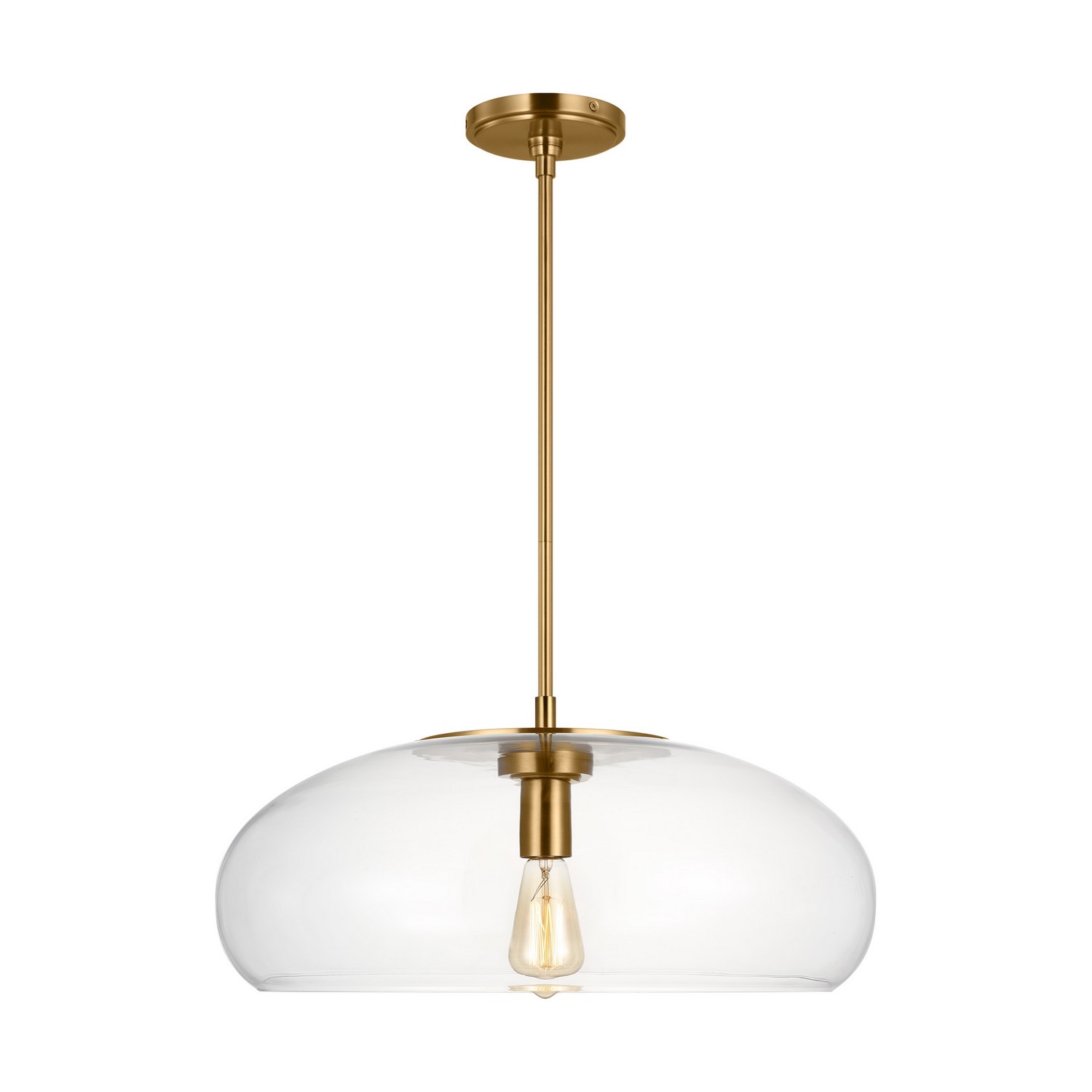 Visual Comfort Studio Largo One Light Pendant in Burnished Brass - TP1161BBS