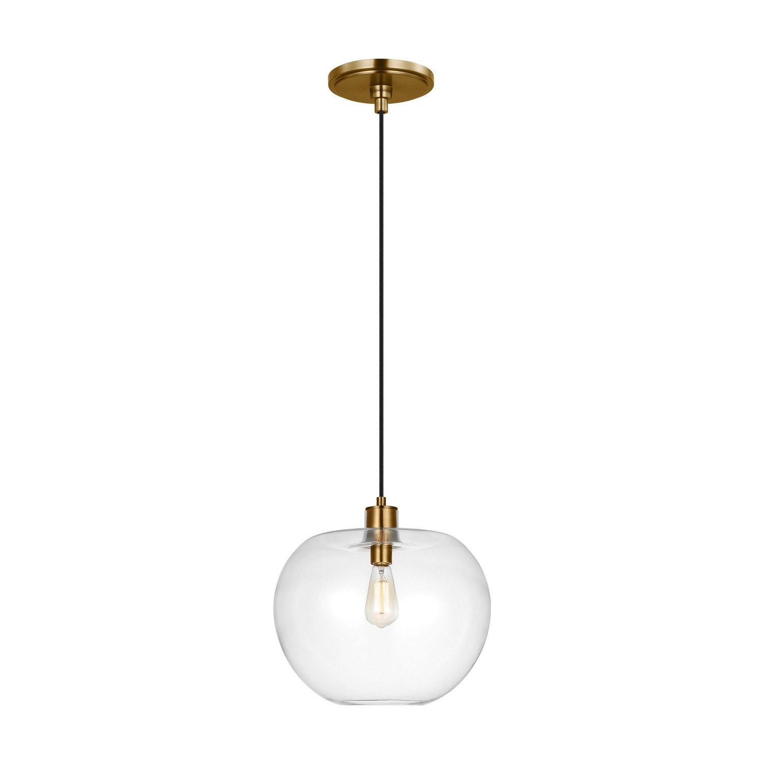 Visual Comfort Studio Mela One Light Pendant in Burnished Brass - TP1201BBS