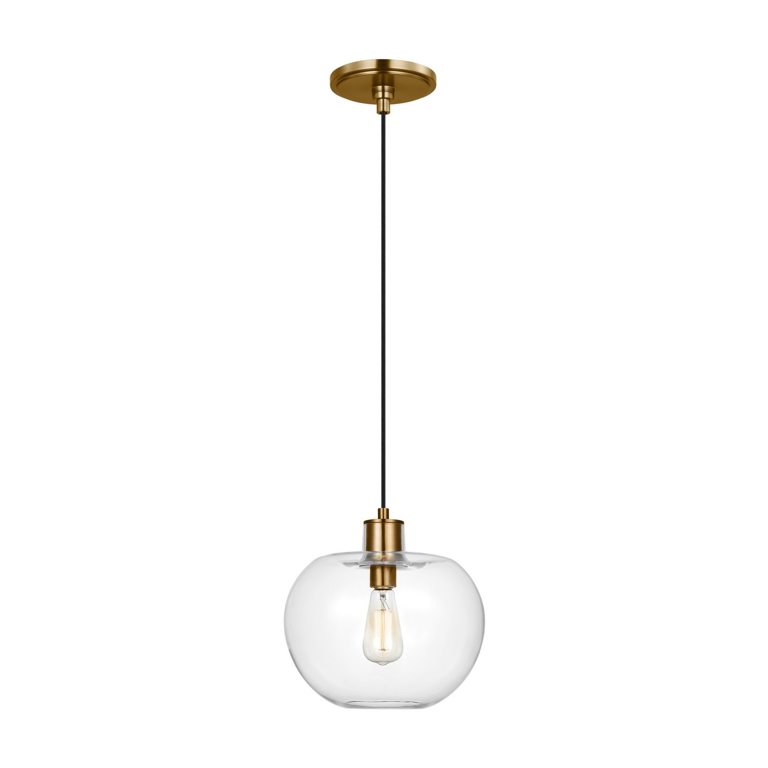 Visual Comfort Studio Mela One Light Pendant in Burnished Brass - TP1211BBS