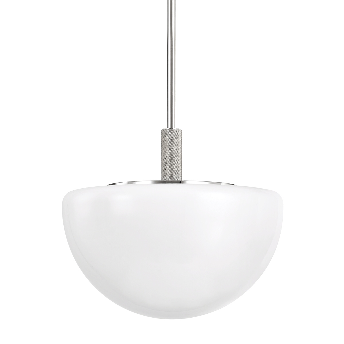 Lethbridge 1-Light Pendant in Polished Nickel