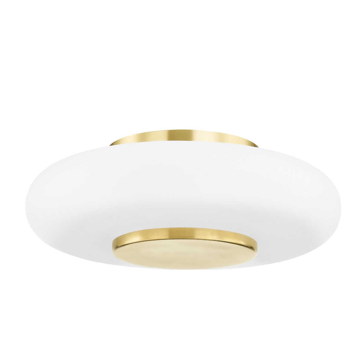 Hudson Valley Blyford LED Flush Mount in Aged Brass - PI1896501-AGB