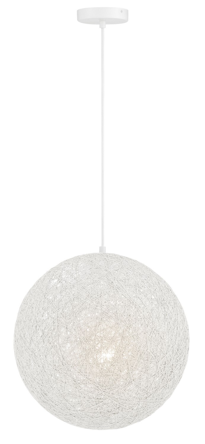 George Kovacs Entwined One Light Pendant in Matte White - P5570-44B