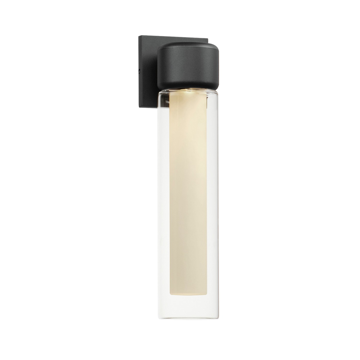 Photos - Chandelier / Lamp ET2 Lighting Black LED Outdoor Wall Sconce from the Dram Collection E30192-93BK