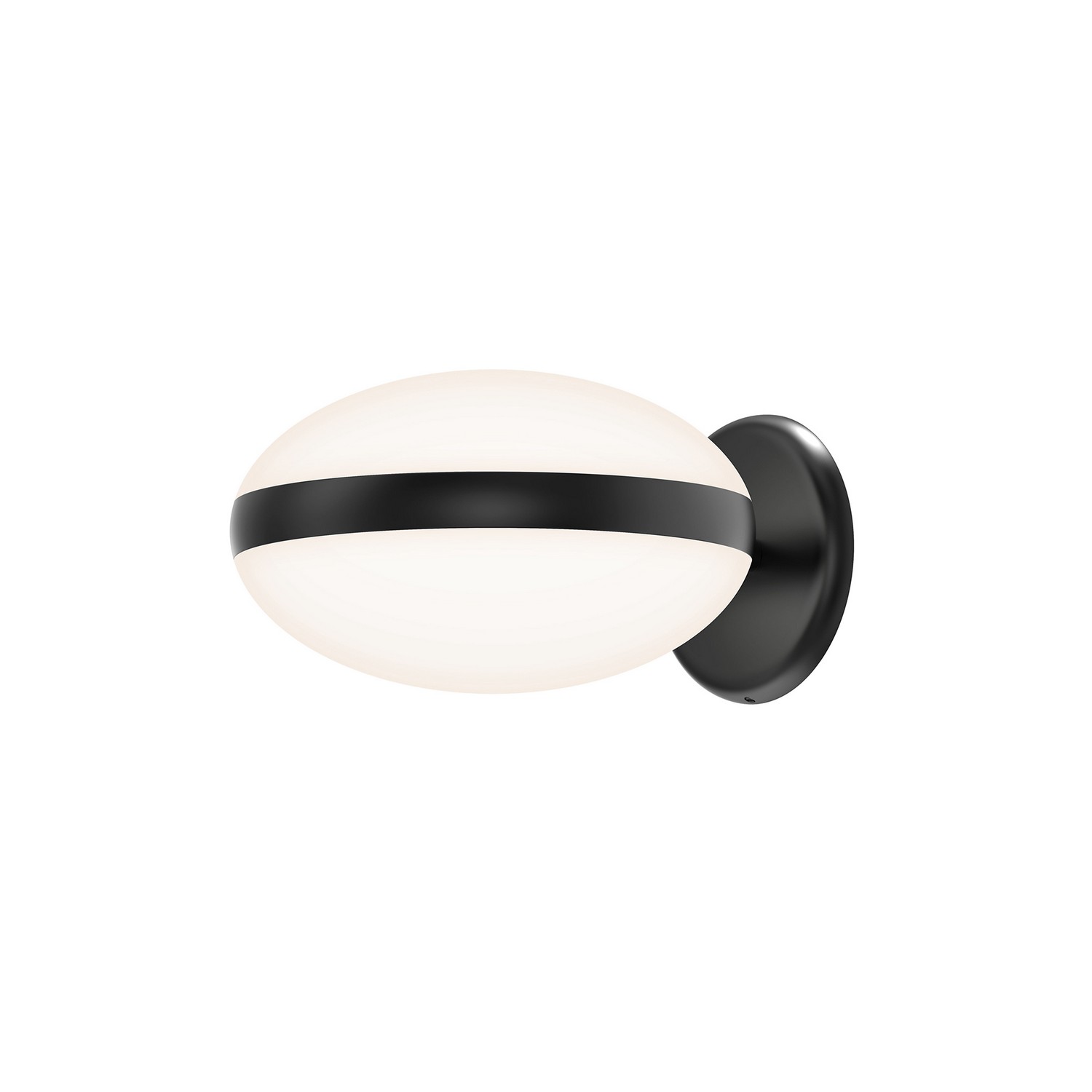 Photos - Chandelier / Lamp Sonneman Satin Black Wall Sconce from the Pillows Collection 3610.25