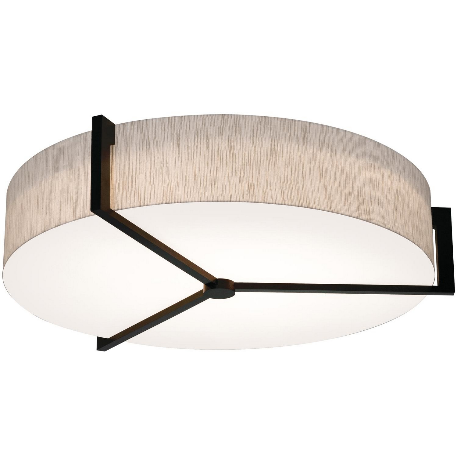 LED Ceiling Mount by AFX Lighting - Apex Collection, Jute/Espresso Finish - APF3044L5AJUDES-JT-BB