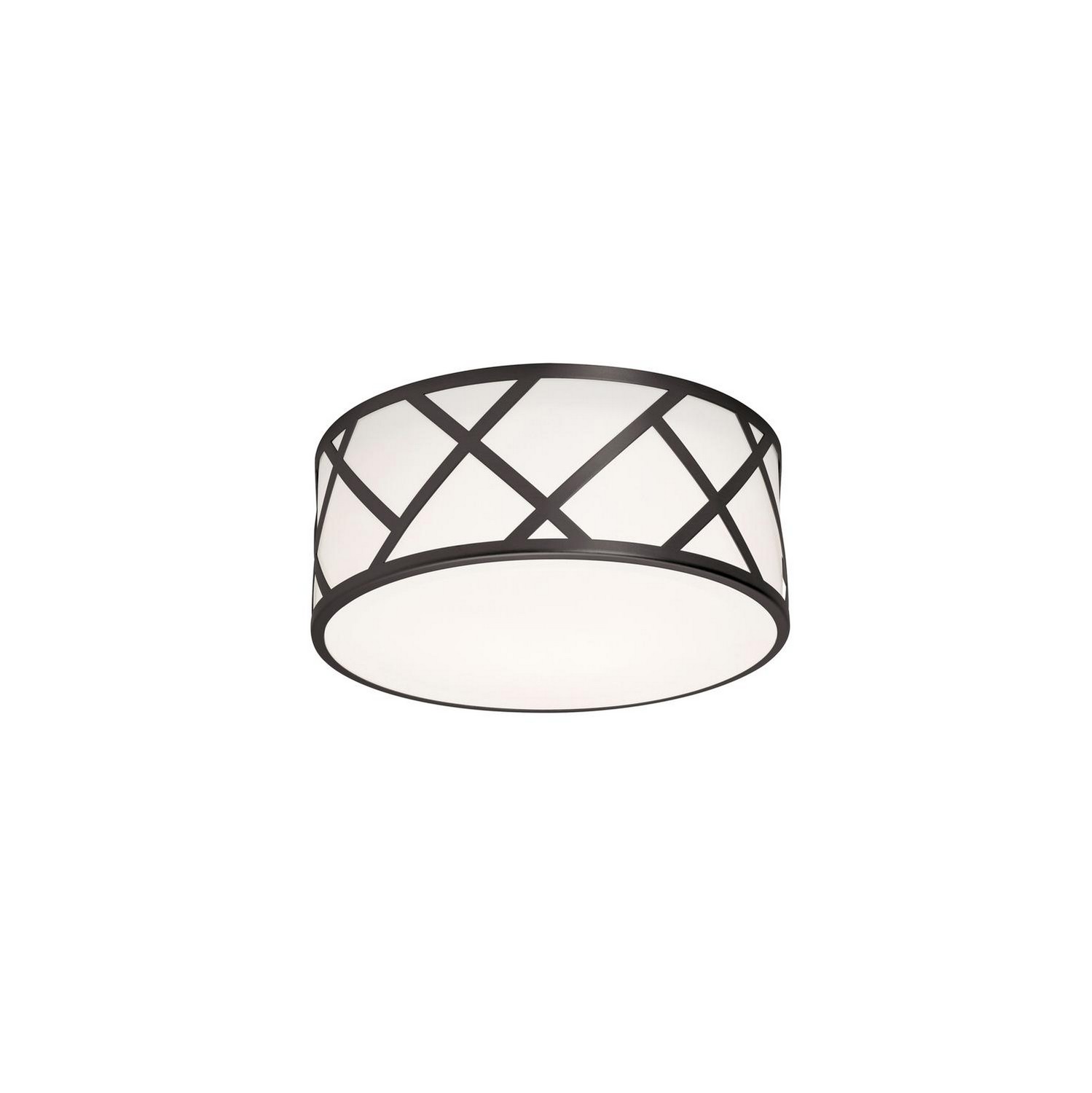 AFX Lighting Haven Two Light Flush Mount in Black - HVNF13MBBK