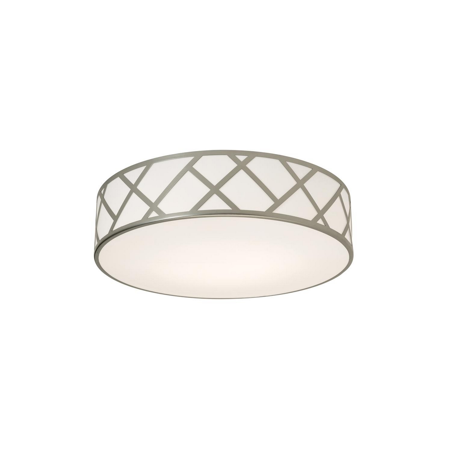 AFX Lighting Haven Three Light Flush Mount in Satin Nickel - HVNF17MBSN
