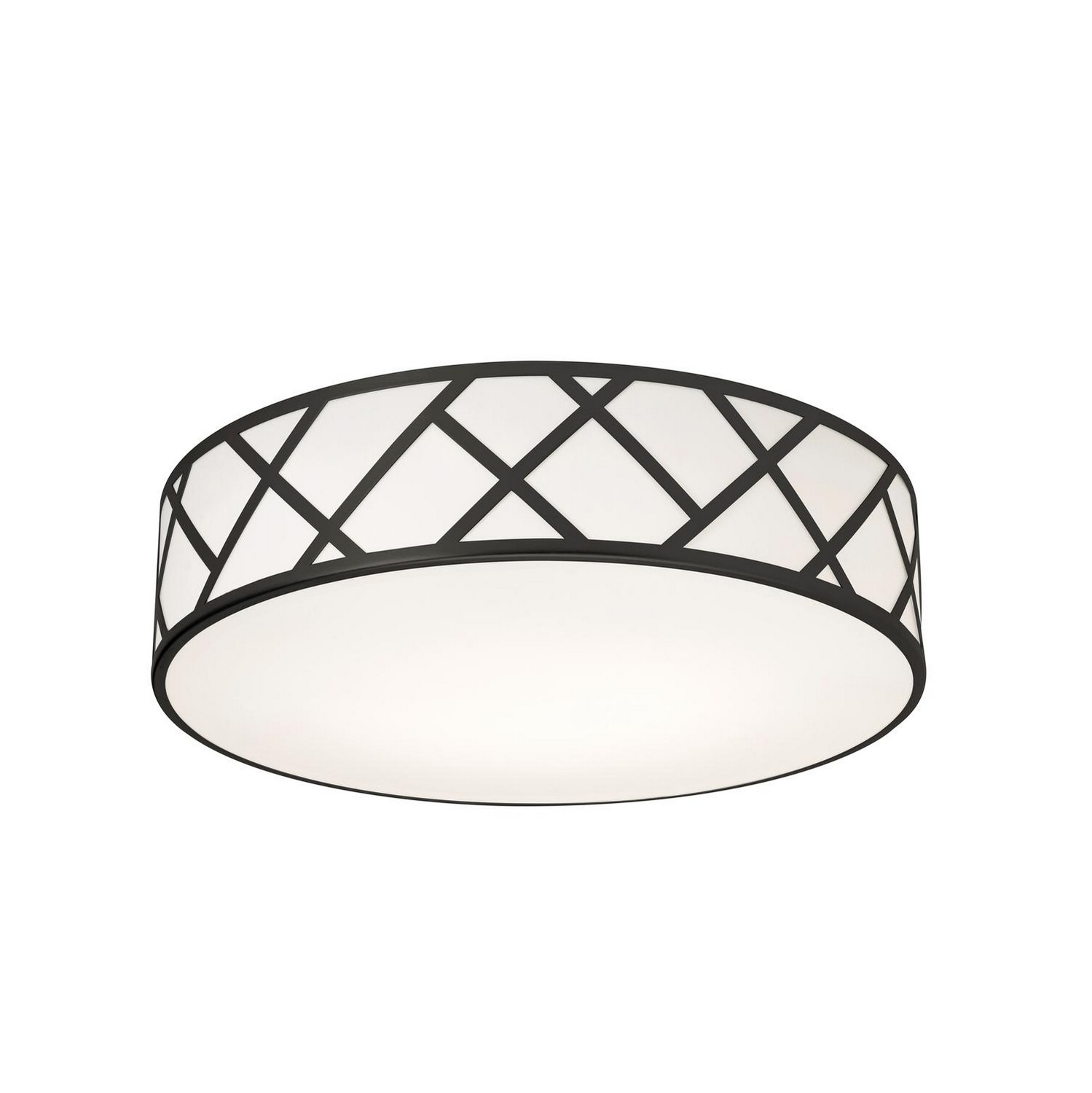 AFX Lighting Haven Three Light Flush Mount in Black - HVNF21MBBK