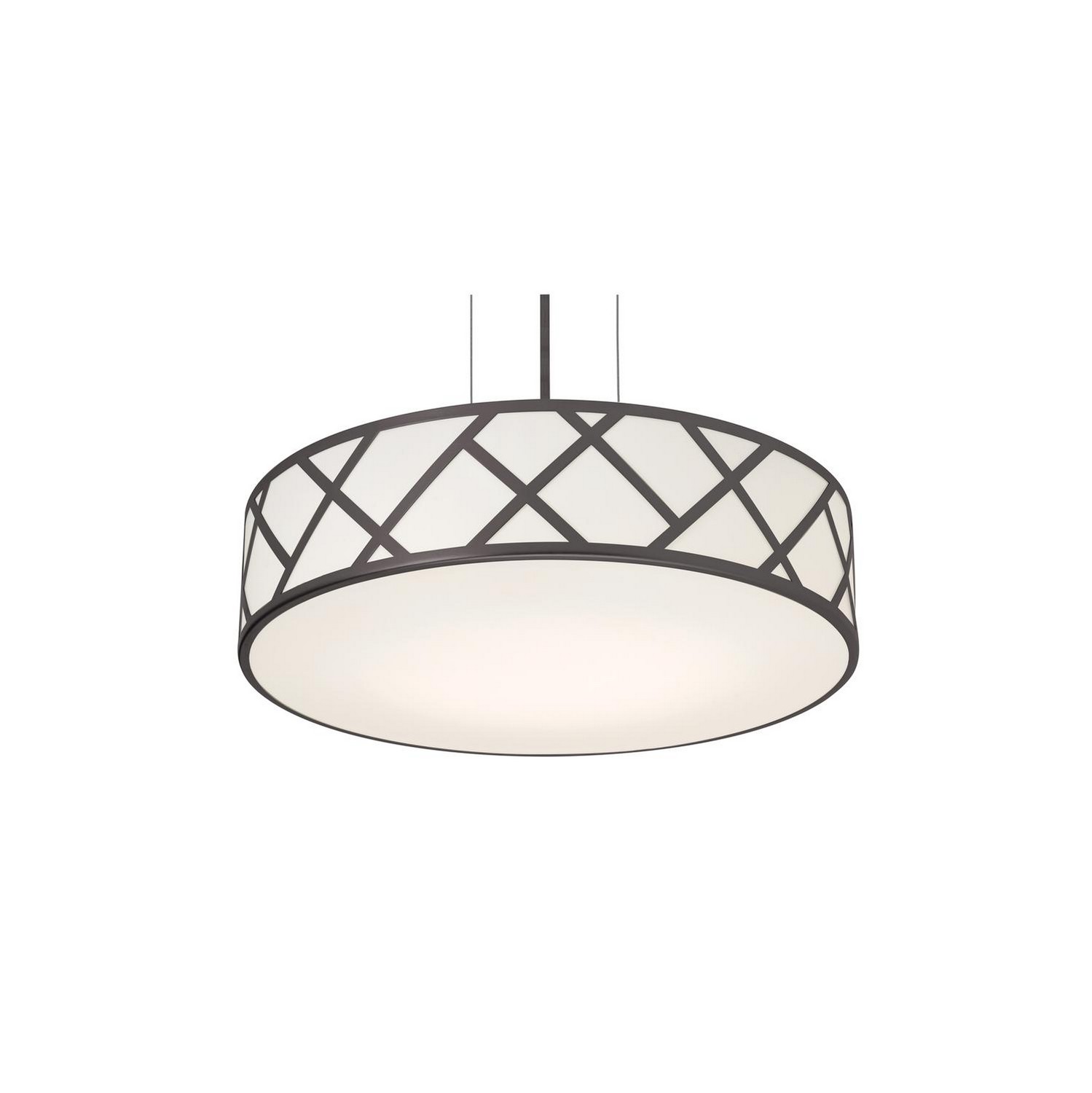 AFX Lighting Haven Three Light Pendant in Black - HVNP17MBBK