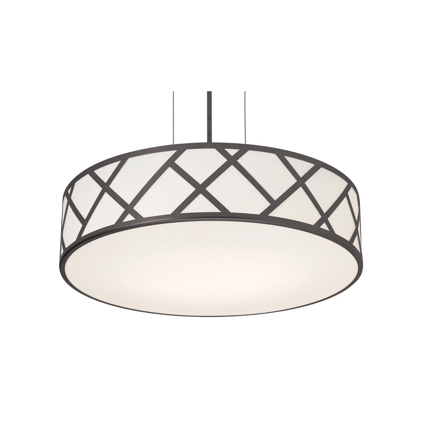AFX Lighting Haven Three Light Pendant in Black - HVNP21MBBK