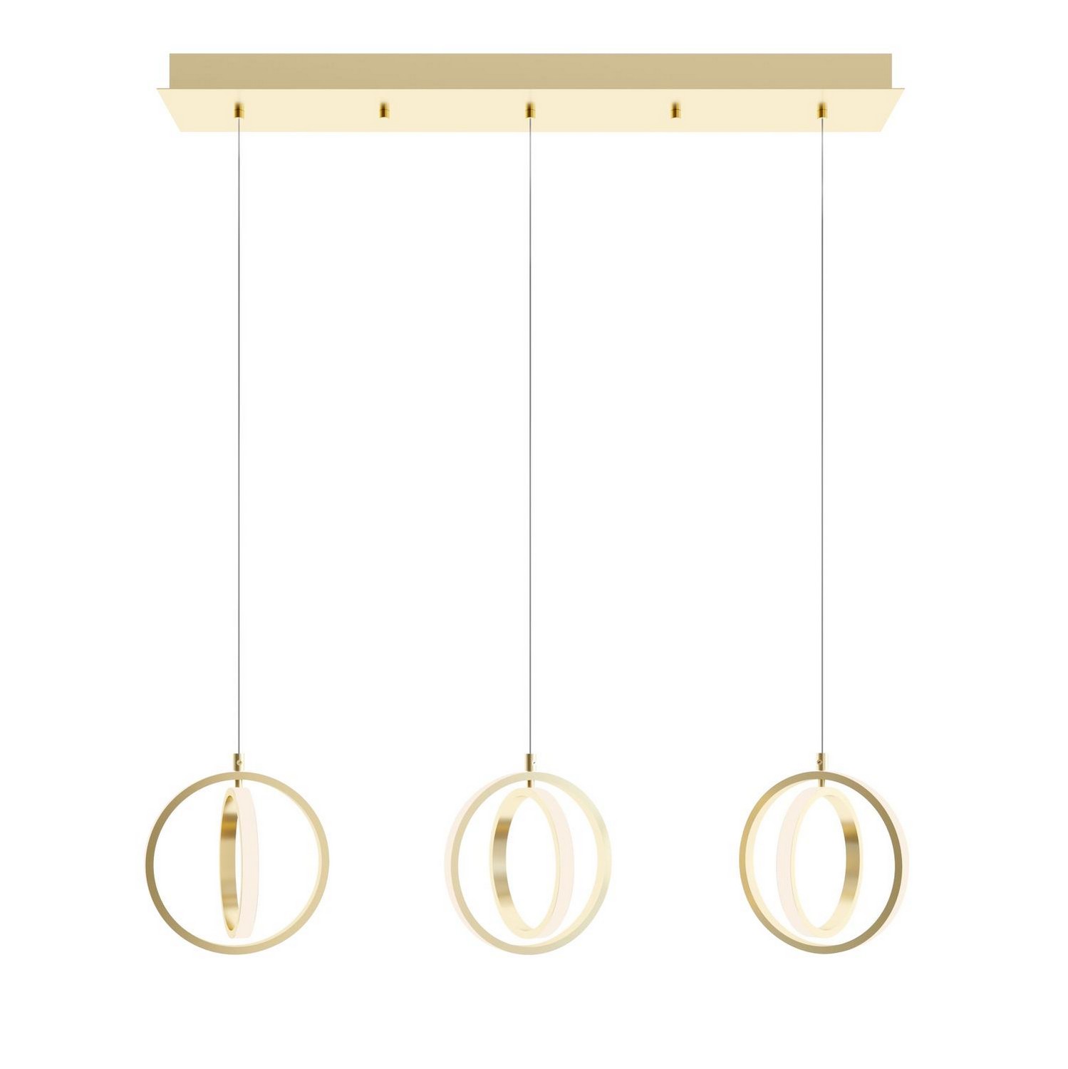 AFX Lighting Lock LED Pendant in Satin Brass - LCKP09L30D1SBLNR3