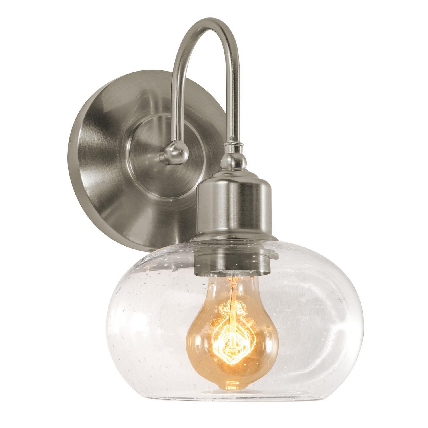 AFX Lighting Laney One Light Wall Sconce in Satin Nickel - LNYS0710MBSN
