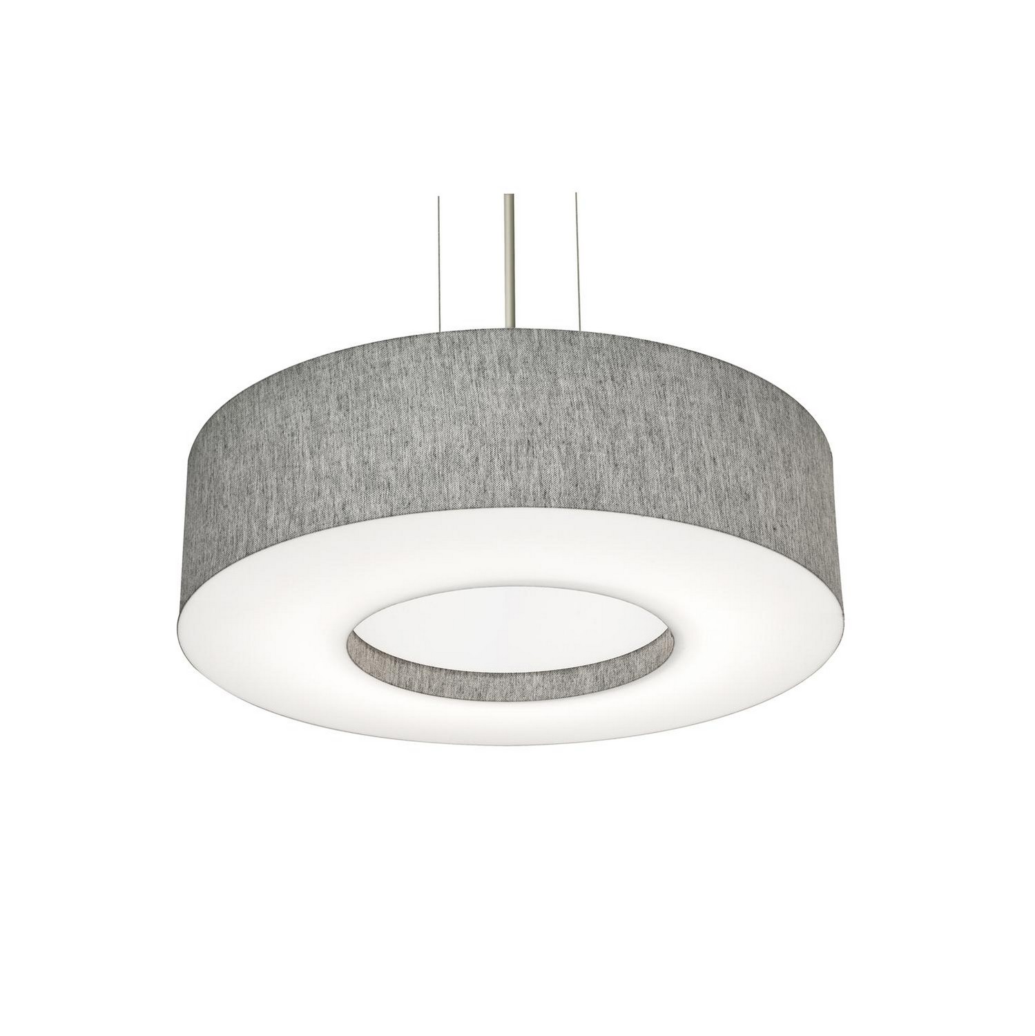 AFX Lighting Montclair Three Light Pendant in Satin Nickel - MCP1932MBSN-GY