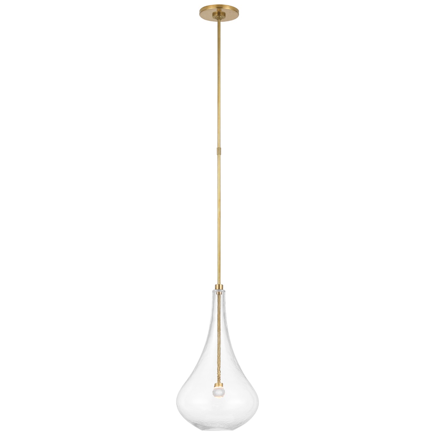 Visual Comfort Signature Lomme LED Pendant in Soft Brass - CD 5027SB-CG