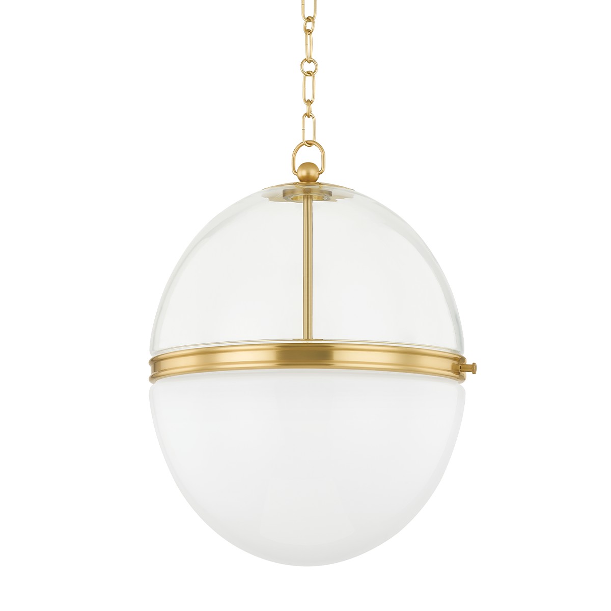 Hudson Valley Donnell One Light Pendant in Aged Brass - 3821-AGB