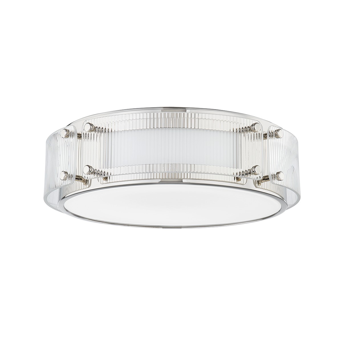 Hudson Valley Clifford LED Flush Mount in Polished Nickel - 4714-PN