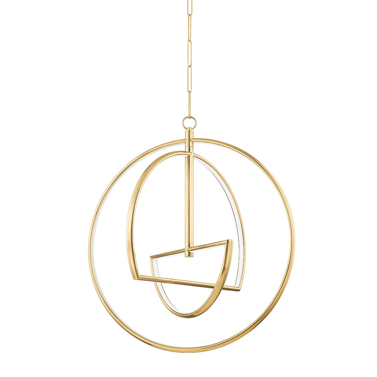 Hudson Valley Welland LED Chandelier in Aged Brass - 5428-AGB