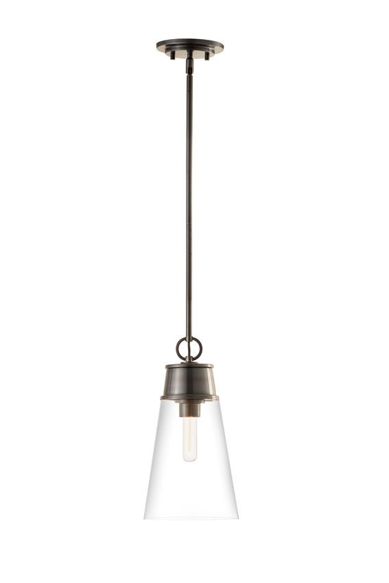 One Light Pendant by Z-Lite - Wentworth Collection, Plated Bronze Finish - 2300P8-BP