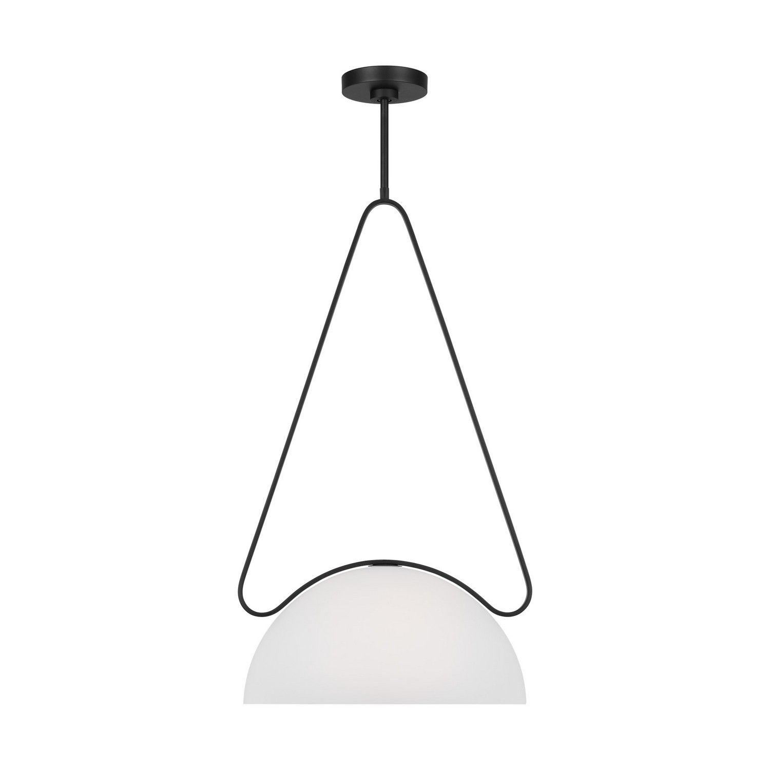 Visual Comfort Studio Nido One Light Pendant in Midnight Black - KP1161MBK