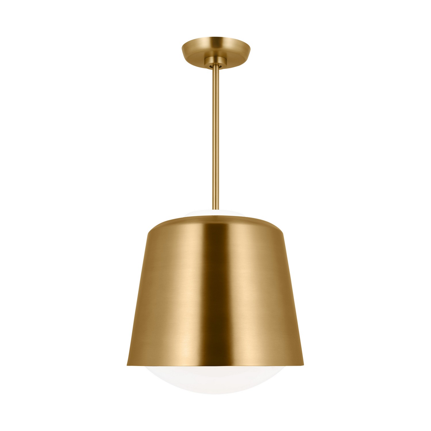 Visual Comfort Studio Draper One Light Pendant in Burnished Brass - KSP1141BBS