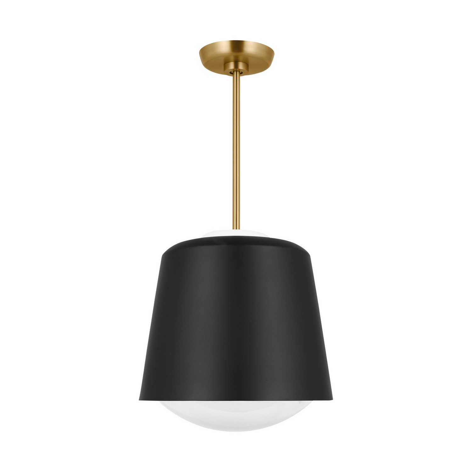 Visual Comfort Studio Draper One Light Pendant in Midnight Black - KSP1141MBK