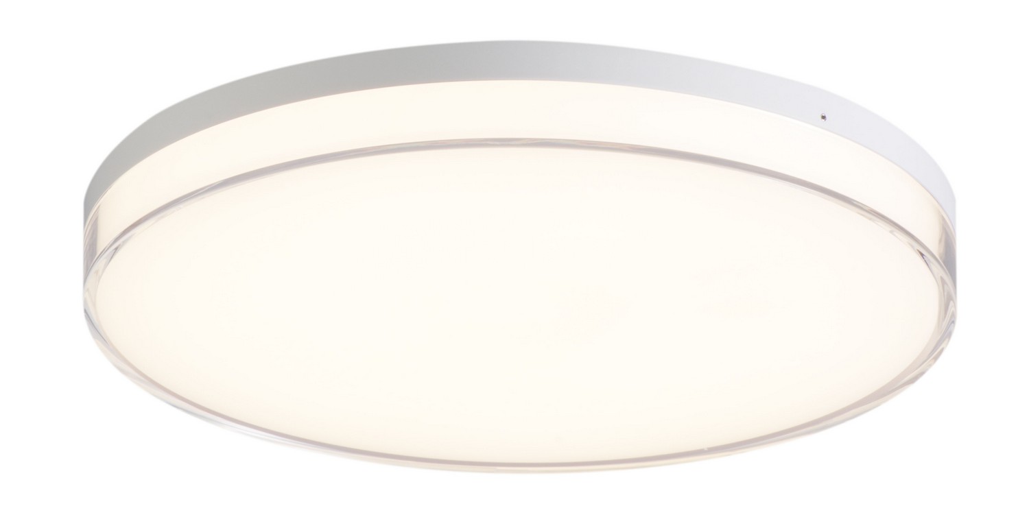 White Led Flush Mou… - image