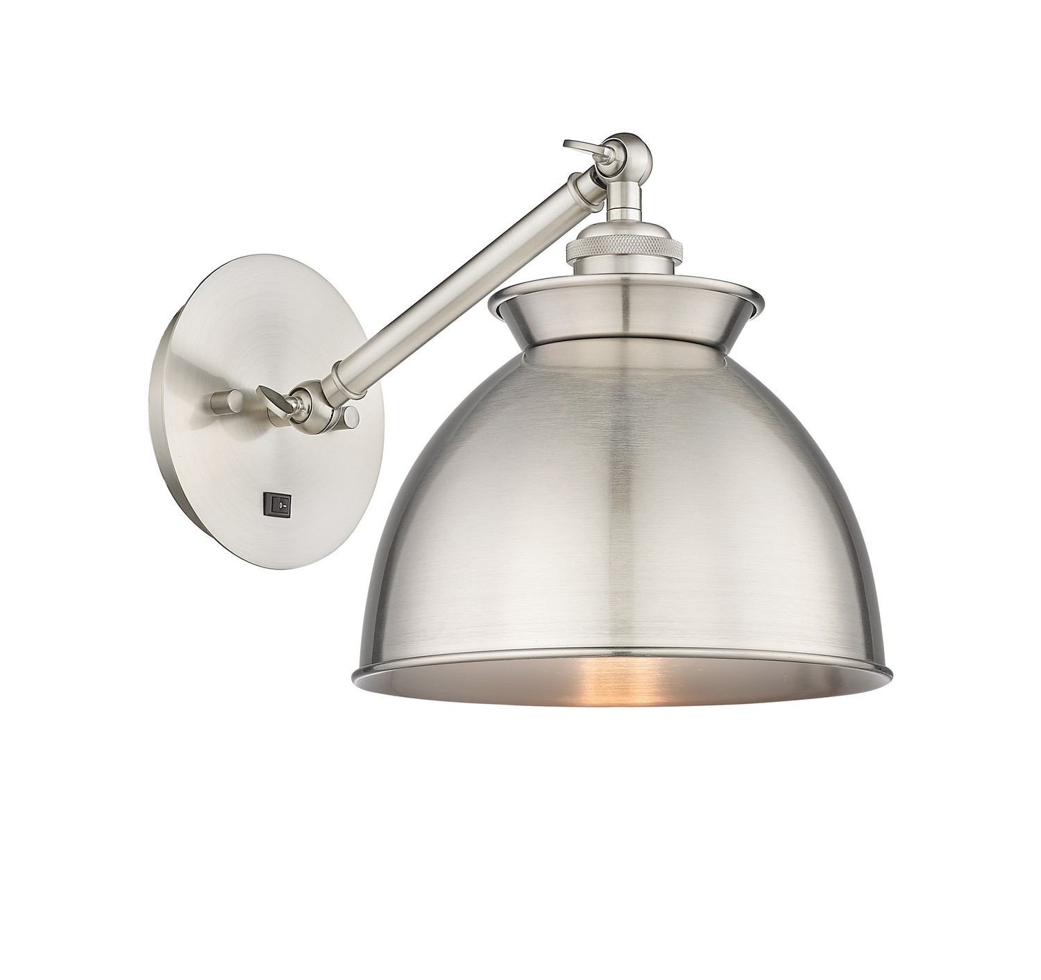 One Light Wall Sconce by Innovations - Ballston Collection, Brushed Satin Nickel Finish - 317-1W-SN-M14-SN