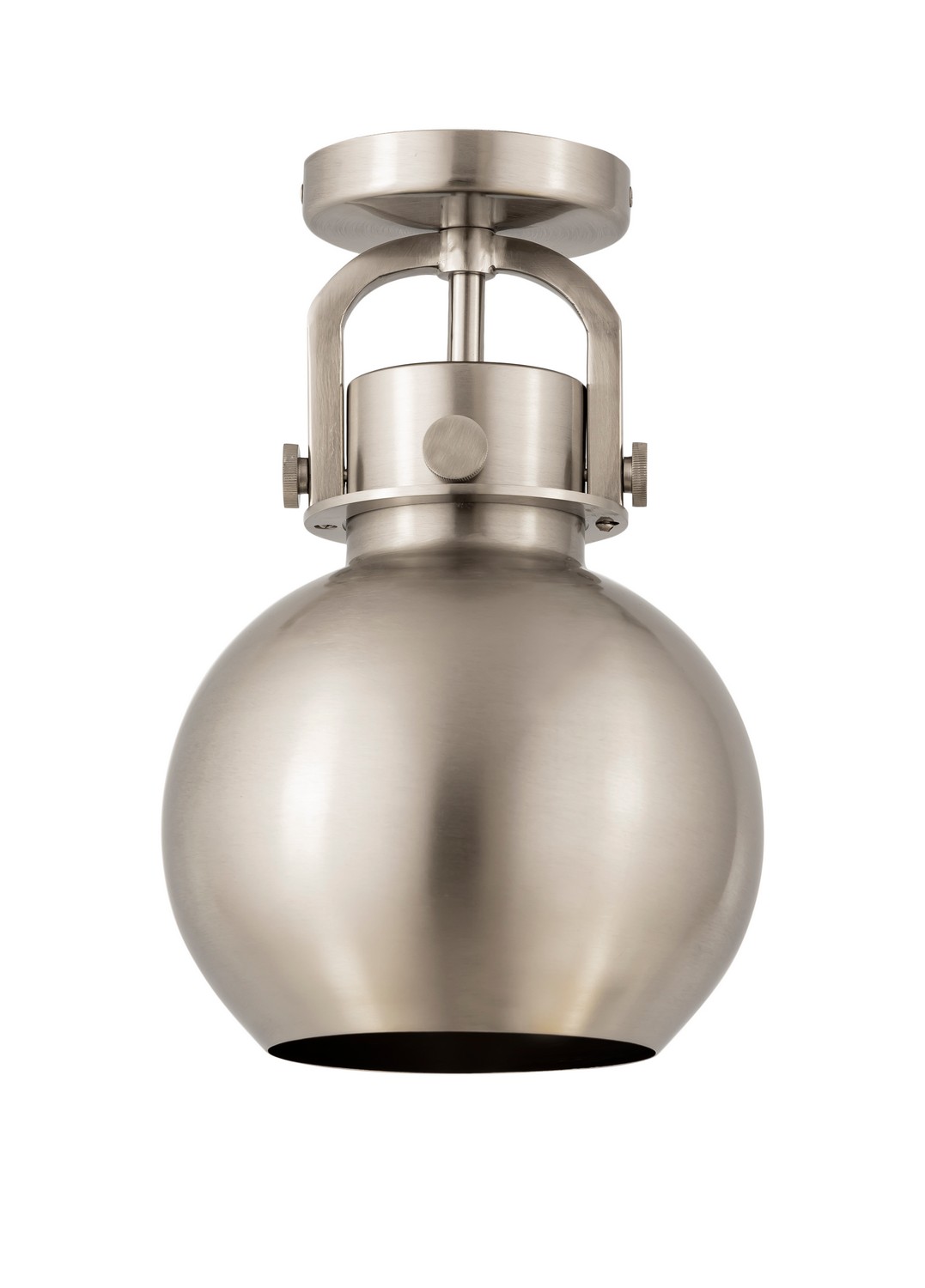 One Light Semi-Flush Mount by Innovations - Downtown Urban Collection, Satin Nickel Finish - 410-1F-SN-M410-8SN