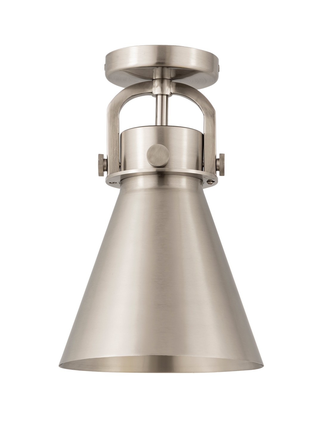 One Light Semi-Flush Mount by Innovations - Downtown Urban Collection, Satin Nickel Finish - 410-1F-SN-M411-8SN