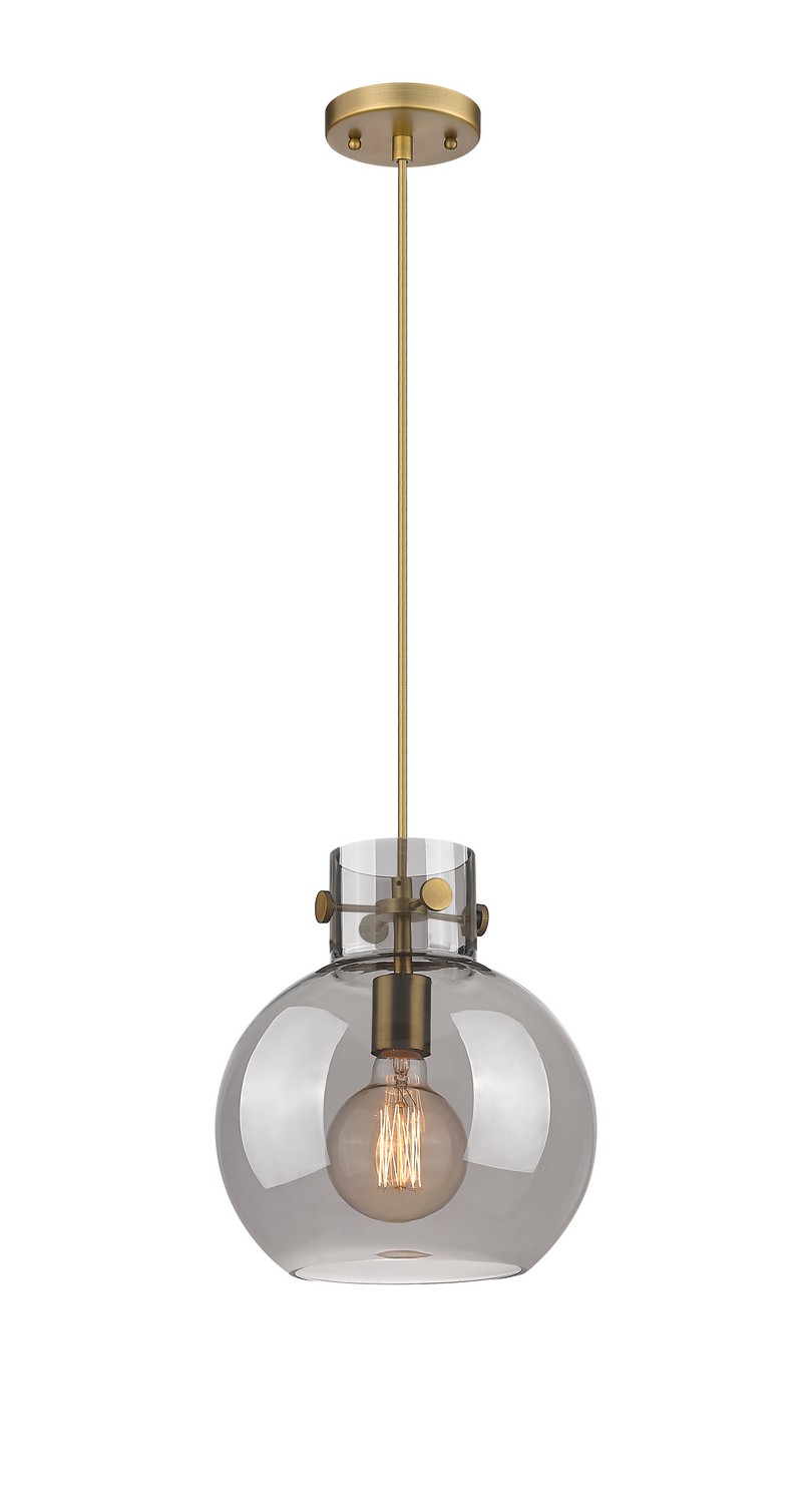 One Light Mini Pendant by Innovations - Downtown Urban Collection, Brushed Brass Finish - 410-1PM-BB-G410-10SM