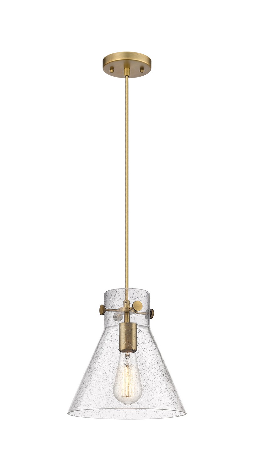 One Light Pendant by Innovations - Downtown Urban Collection, Brushed Brass Finish - 410-1PM-BB-G411-10SDY