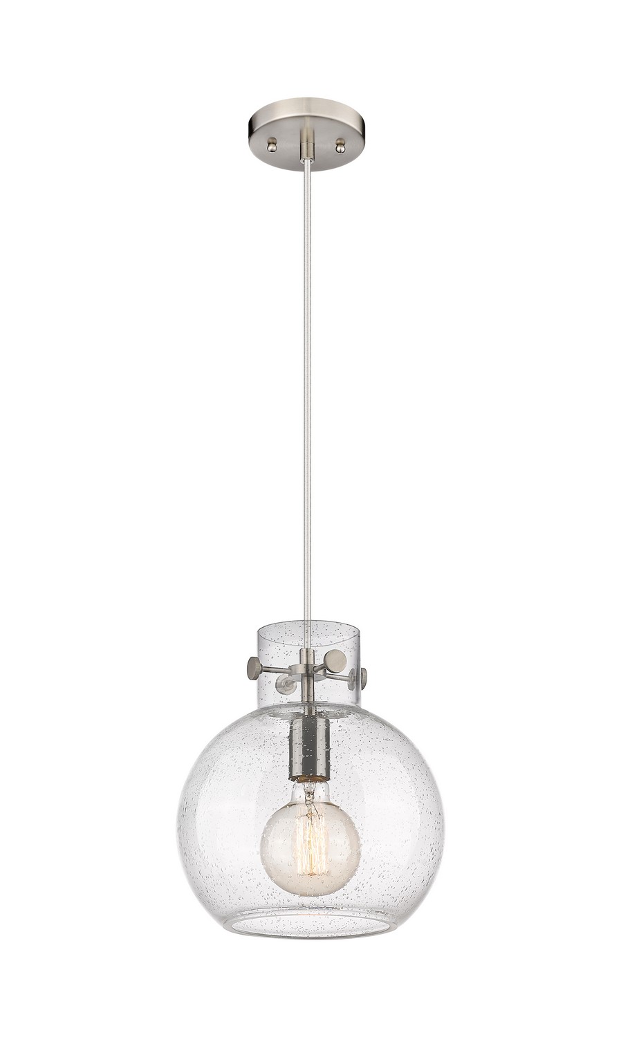 One Light Mini Pendant by Innovations - Downtown Urban Collection, Brushed Satin Nickel Finish - 410-1PM-SN-G410-10SDY