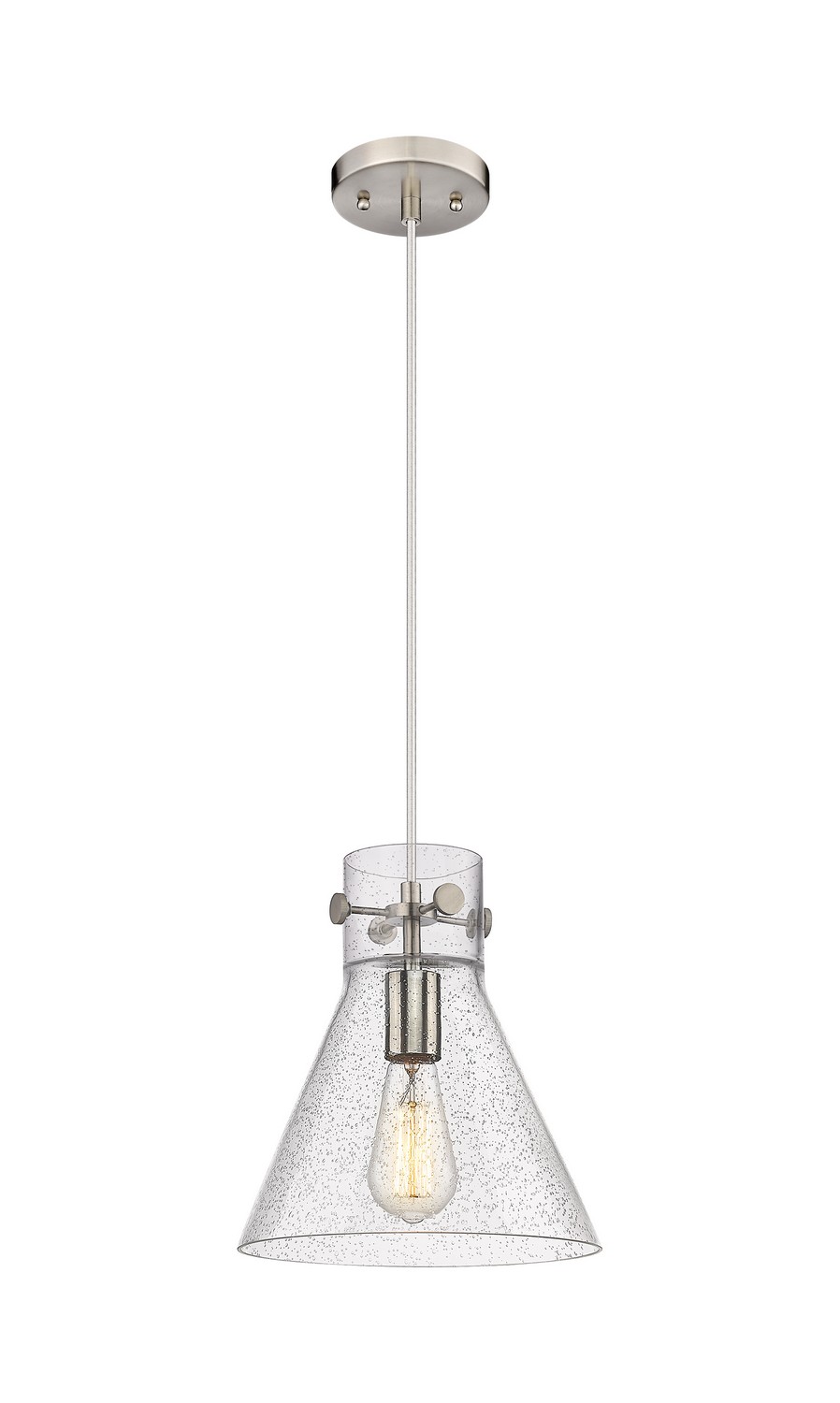 One Light Pendant by Innovations - Downtown Urban Collection, Satin Nickel Finish - 410-1PM-SN-G411-10SDY
