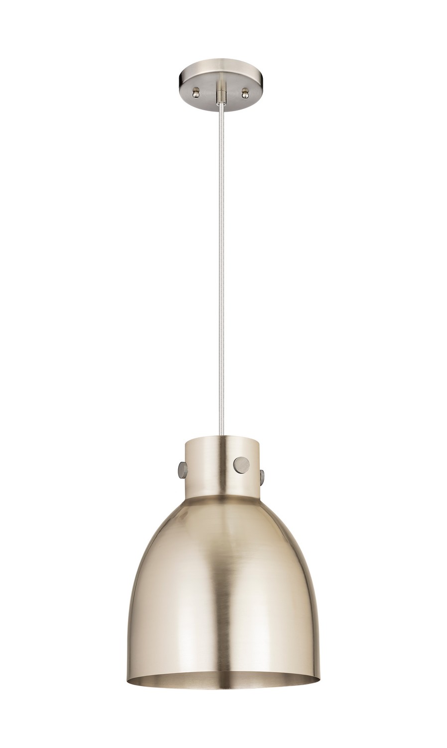 One Light Pendant by Innovations - Downtown Urban Collection, Satin Nickel Finish - 410-1PM-SN-M412-10SN