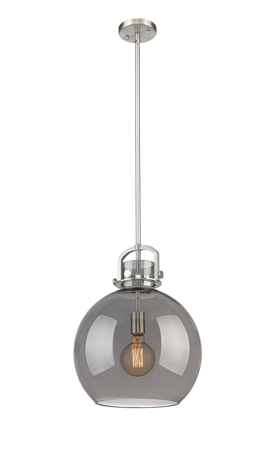 One Light Pendant by Innovations - Downtown Urban Collection, Satin Nickel Finish - 410-1SL-SN-G410-14SM