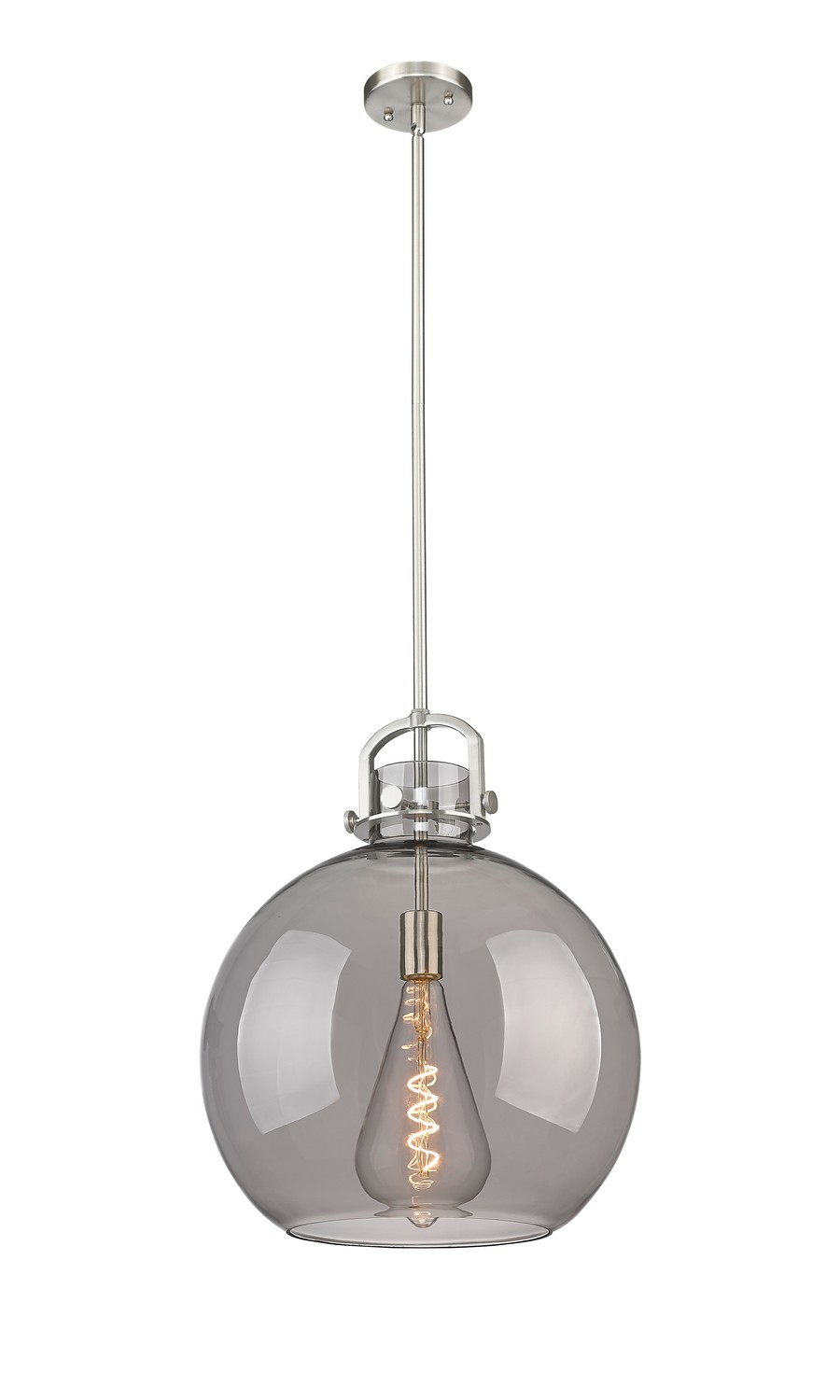 One Light Pendant by Innovations - Downtown Urban Collection, Satin Nickel Finish - 410-1SL-SN-G410-16SM