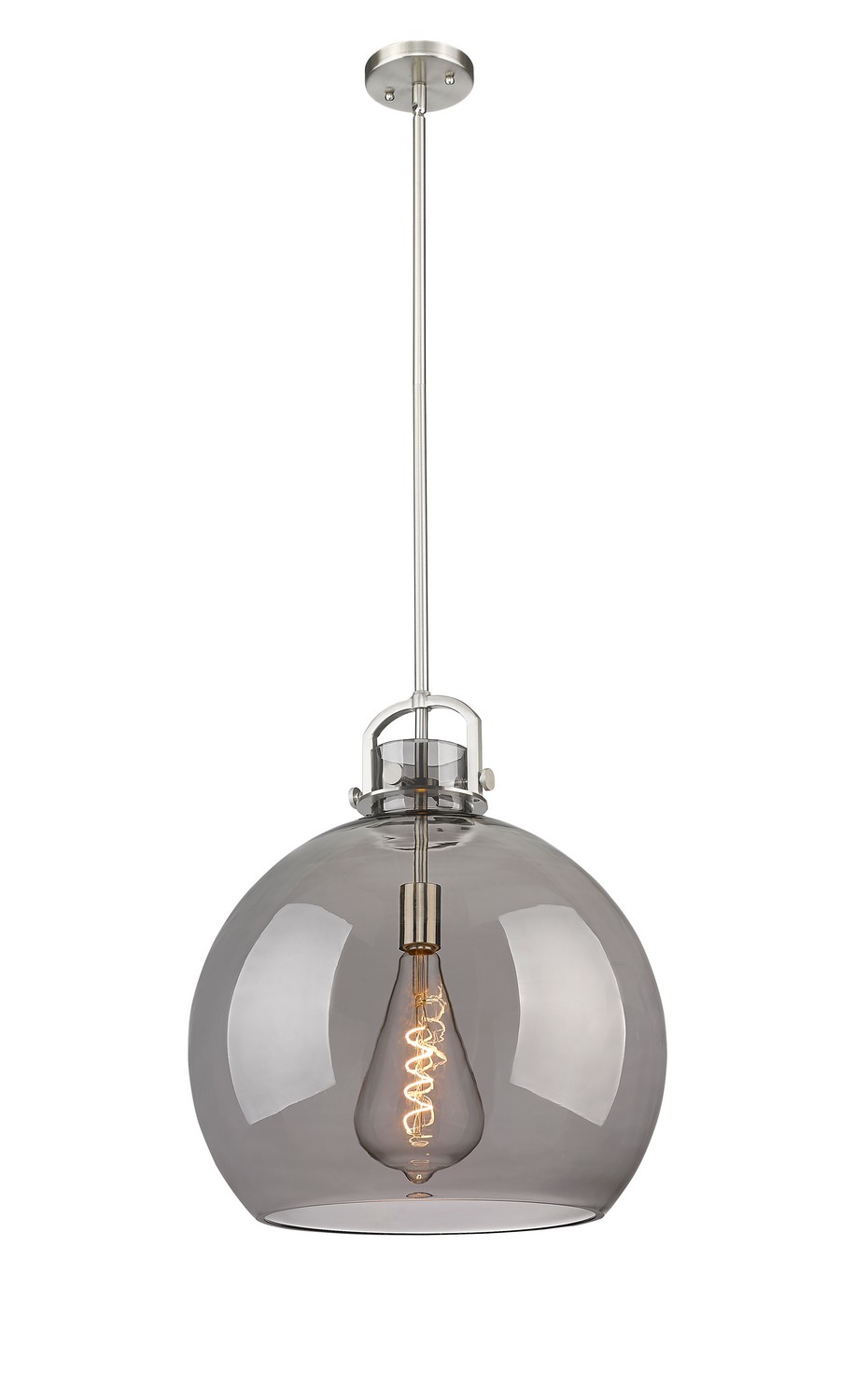 One Light Pendant by Innovations - Downtown Urban Collection, Satin Nickel Finish - 410-1SL-SN-G410-18SM