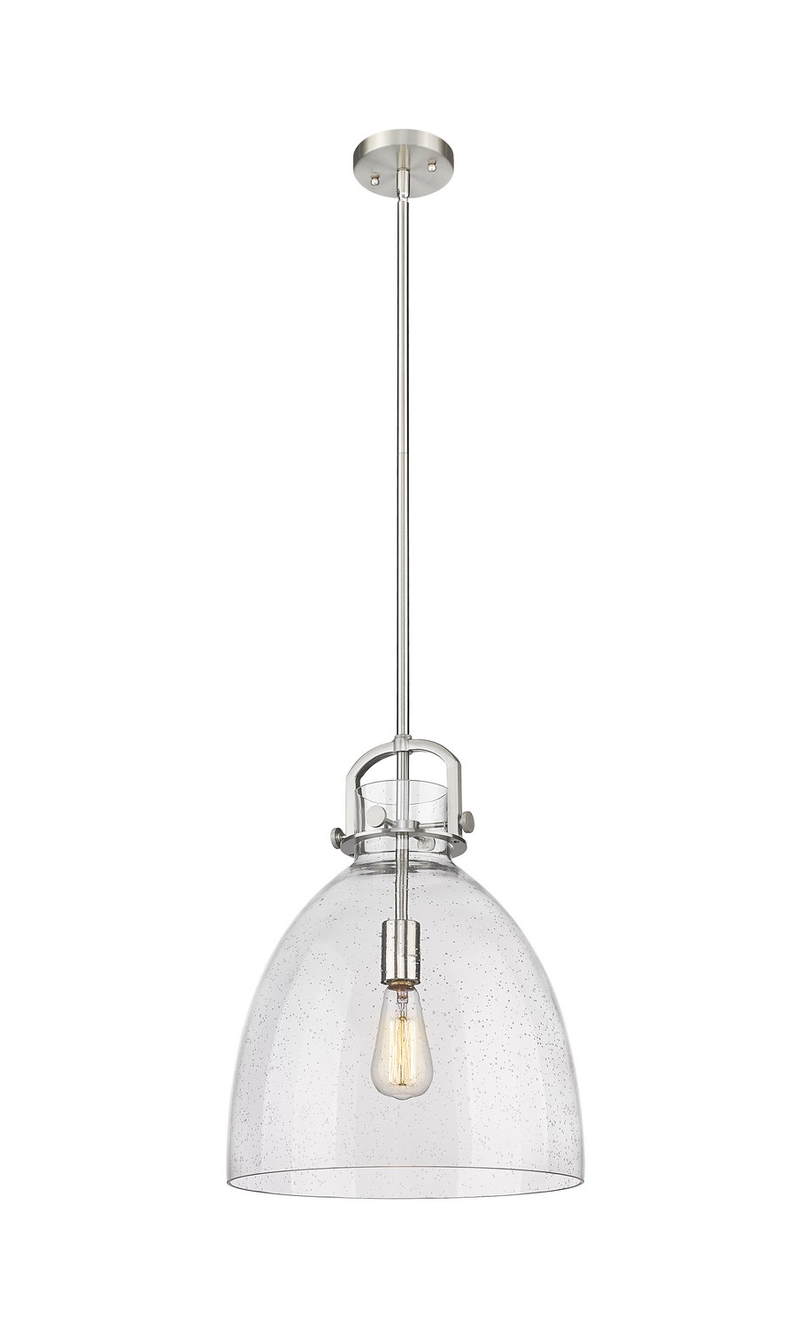 One Light Pendant by Innovations - Downtown Urban Collection, Satin Nickel Finish - 410-1SL-SN-G412-14SDY