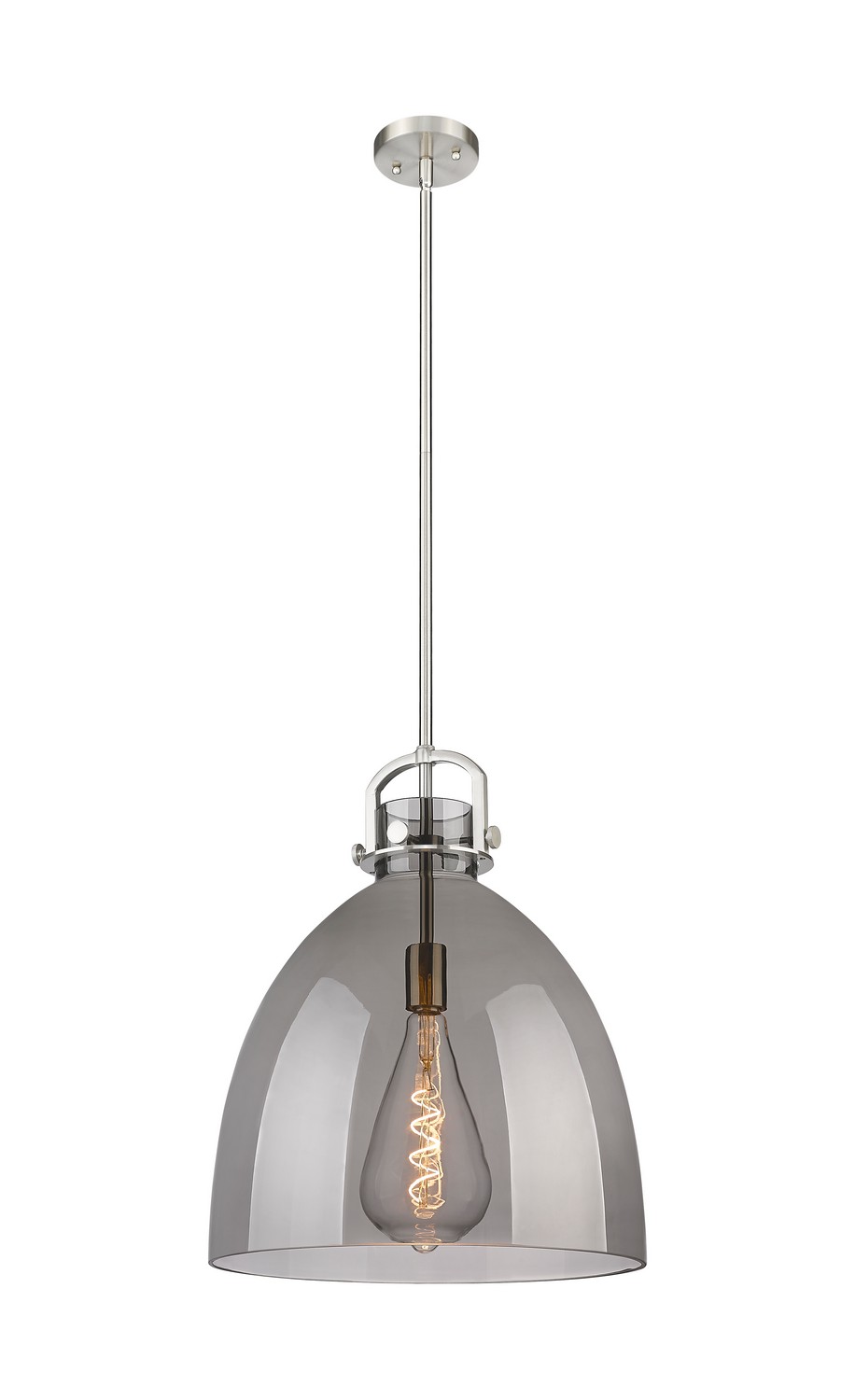 One Light Pendant by Innovations - Downtown Urban Collection, Satin Nickel Finish - 410-1SL-SN-G412-16SM