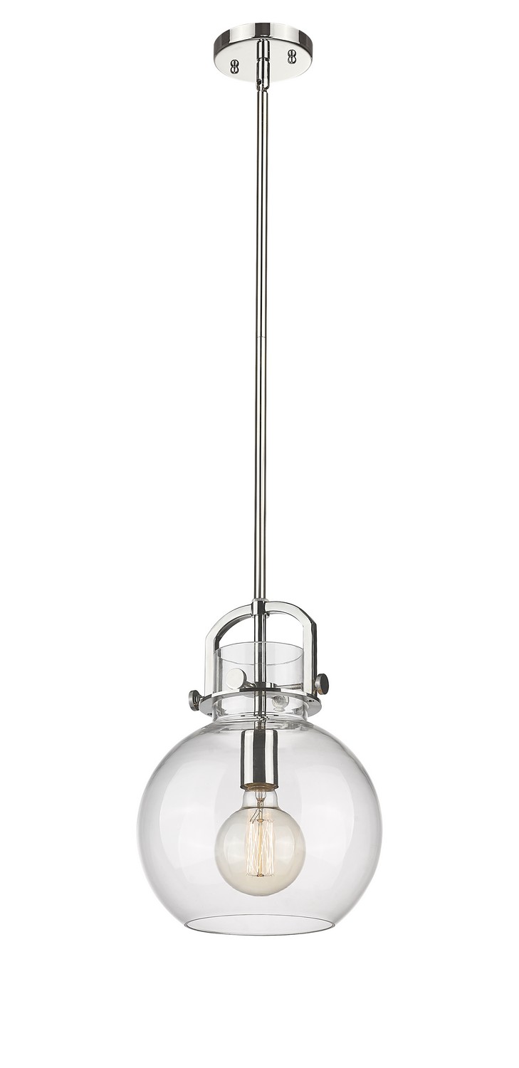 One Light Mini Pendant by Innovations - Downtown Urban Collection, Polished Nickel Finish - 410-1SM-PN-G410-10CL