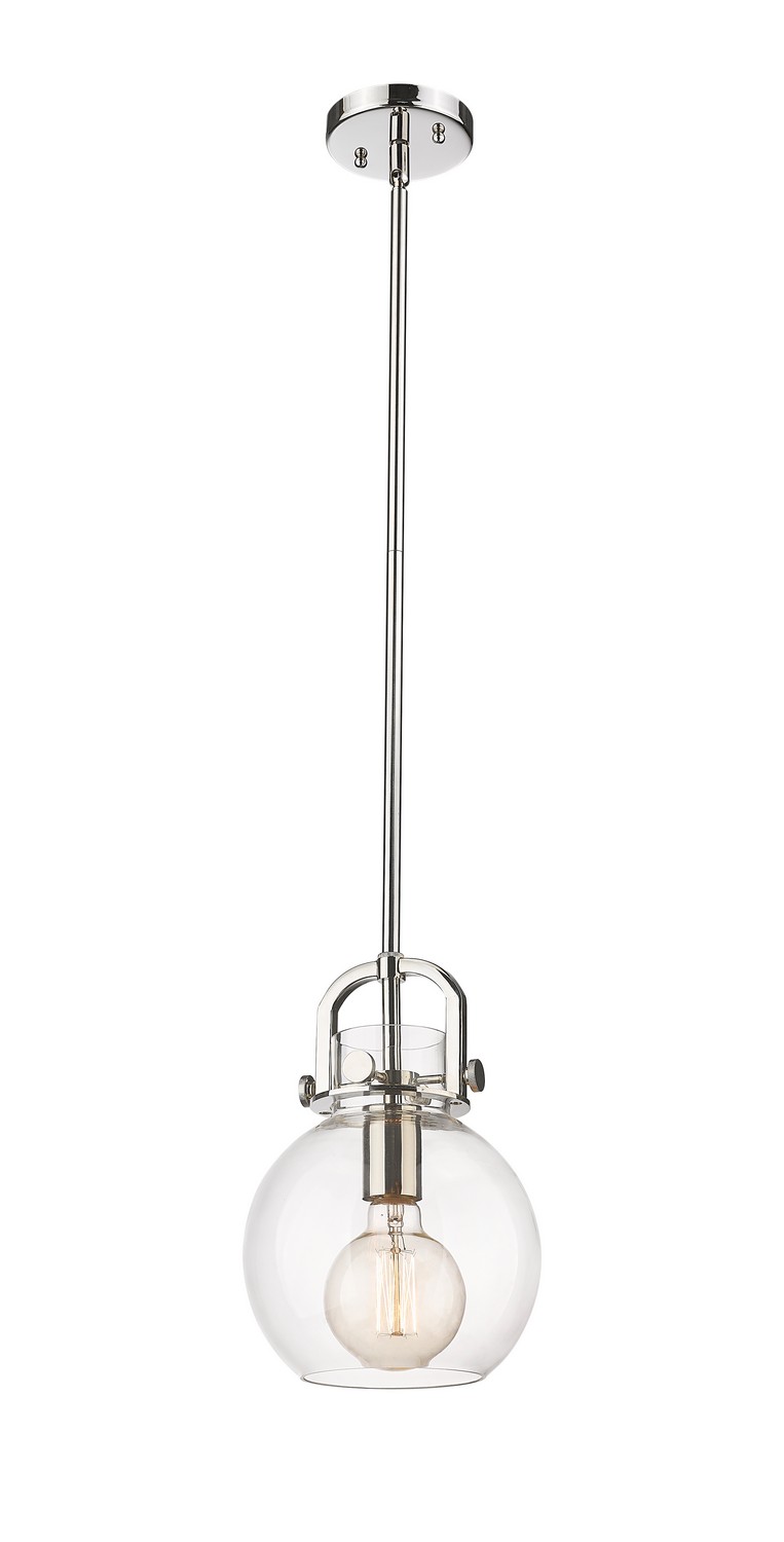 One Light Mini Pendant by Innovations - Downtown Urban Collection, Polished Nickel Finish - 410-1SS-PN-G410-8CL