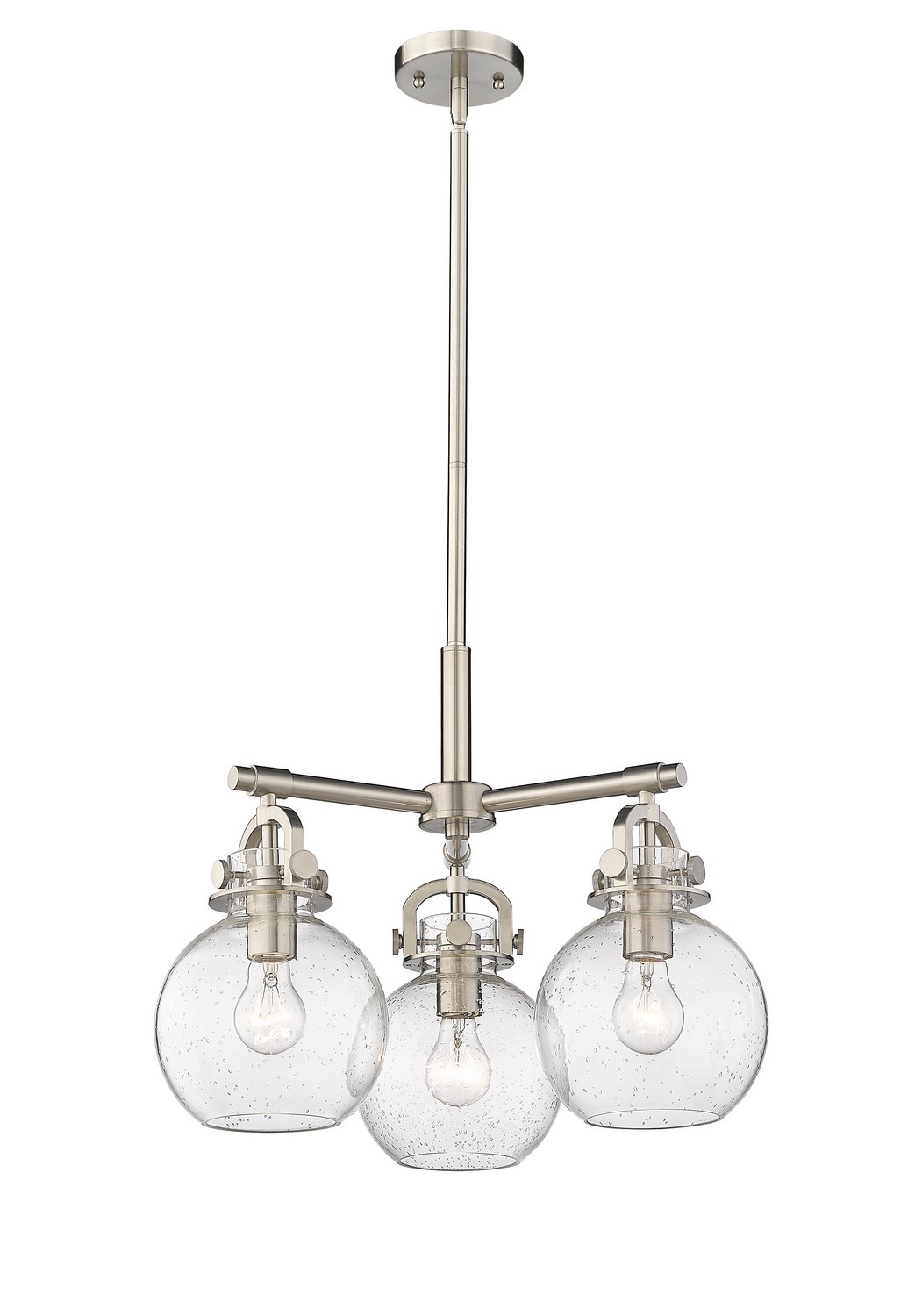 Three Light Pendant by Innovations - Downtown Urban Collection, Satin Nickel Finish - 410-3CR-SN-G410-7SDY