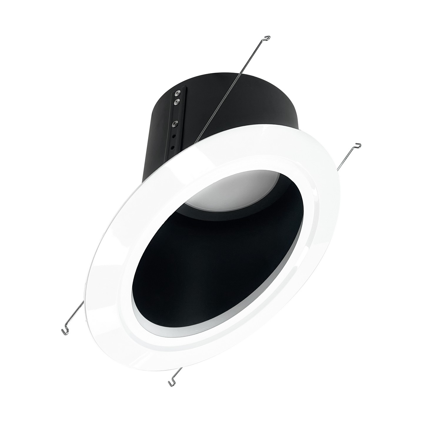 NORL NLRS-6S11L130B 6" SUPER SLOPE FLAT LED TRIM 18W 1200LM BLACK REFLECTOR / WHITE FLANGE *FITS JUNIC928
