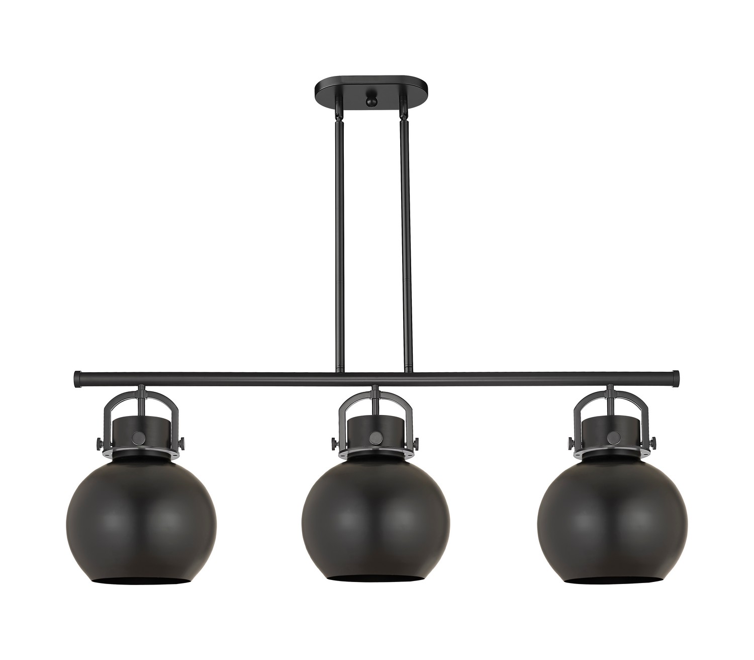 Three Light Island Pendant by Innovations - Downtown Urban Collection, Matte Black Finish - 410-3I-BK-M410-10BK
