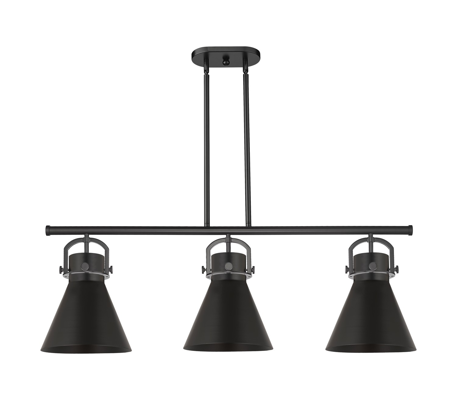 Three Light Island Pendant by Innovations - Downtown Urban Collection, Matte Black Finish - 410-3I-BK-M411-10BK