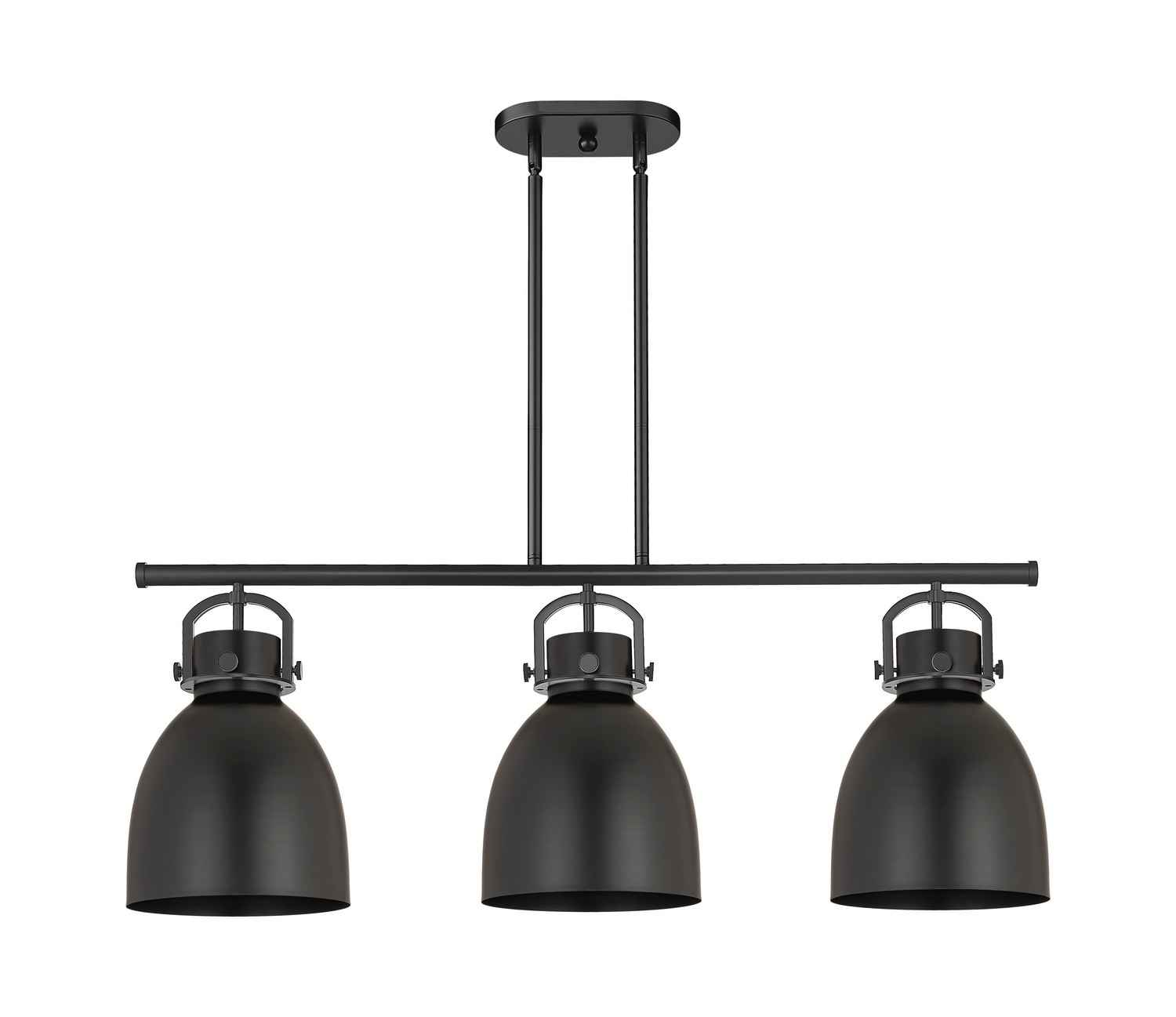 Three Light Island Pendant by Innovations - Downtown Urban Collection, Matte Black Finish - 410-3I-BK-M412-10BK